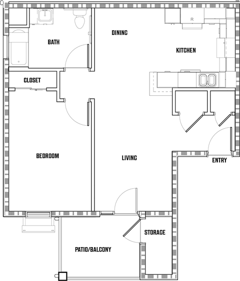 the floor plan shows the layout of the roommates house